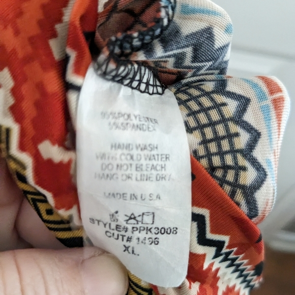 Pomelo Girls XL Multi-color Flare leg pants Great Fall Colors - Picture 9 of 11